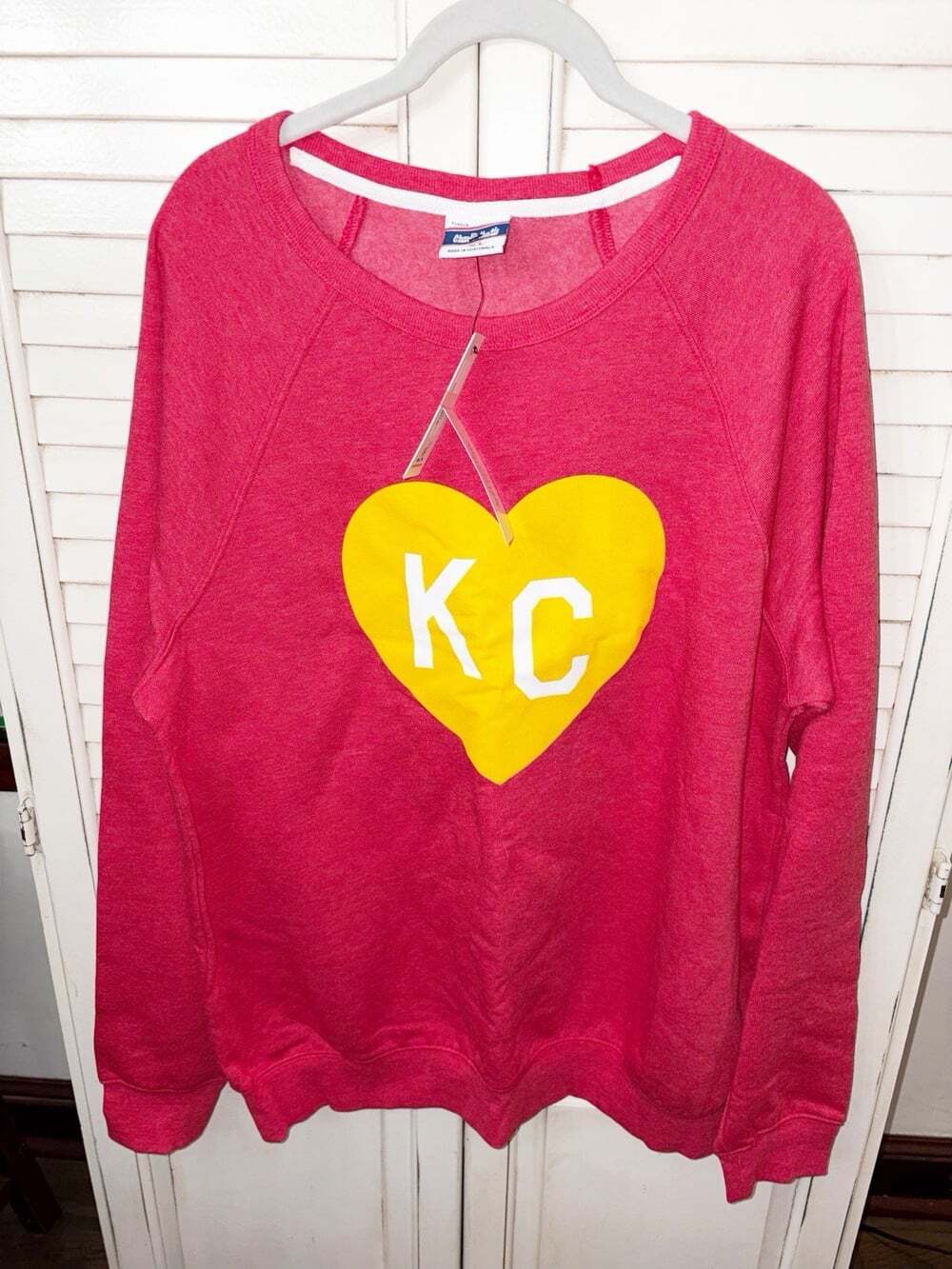 Charlie Hustle Kansas City Heart Crewneck Sweatshirt NWT- Size XL